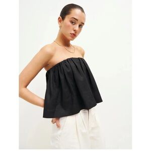Reformation linen strapless bubble top Super sweet Carina Linen Top